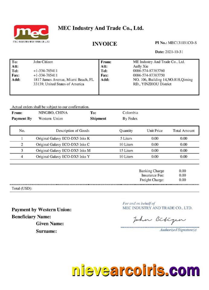 USA MEC Industry and Trade Co